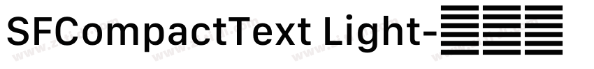 SFCompactText Light字体转换 SFCompactText Light字体转换